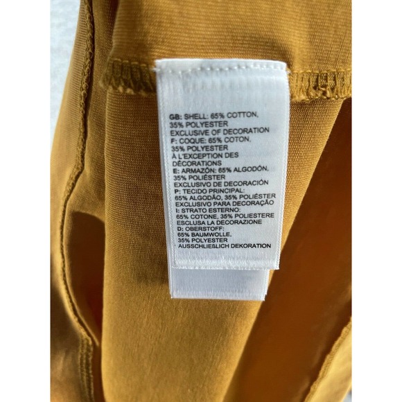 NWOT The North Face XLarge Logo Floral Orange Knit T Shirt Standard Fit - Picture 6 of 6